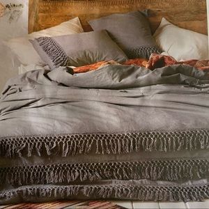 Brand New King Size Gray Duvet Cover